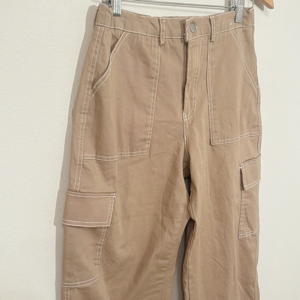 RACHEL PAIGE Cargo Pants With Side Leg Pockets Cotton/Spandex Size Small/Medium - Picture 3 of 6